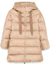 Herno Hooded Puffer Coat In Brown