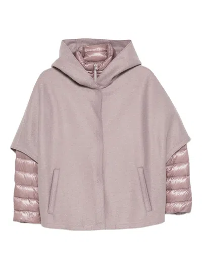 Herno Hooded Puffer Jacket In Pink