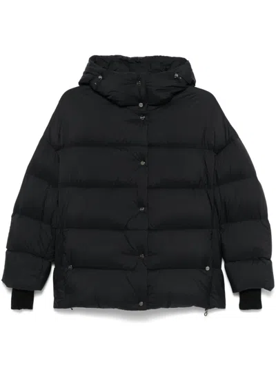 Herno Hooded Puffer Jacket In Black  