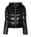 Herno Black Hooded Down Jacket In Nylon Woman In Black