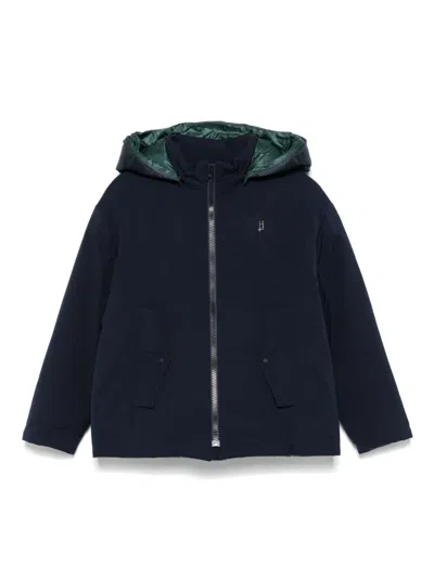 Herno Kids' Hooded Puffer Jacket In Blue