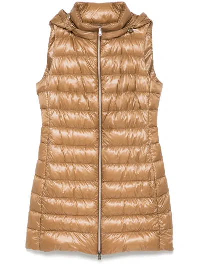 Herno Hooded Puffer Jacket In Neutrals