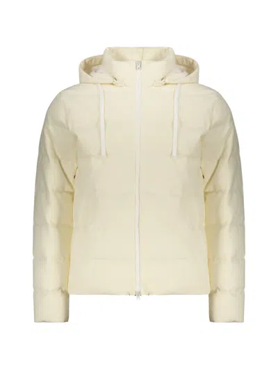 Herno Hooded Puffer Jacket In Neutral
