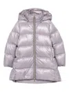 Herno Hooded Puffer Jacket In Purple
