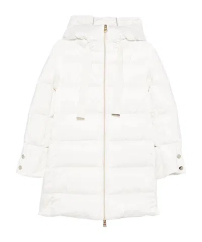 Herno Hooded Puffer Jacket In White