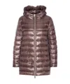 Herno Women A-shape Ultralight Down Jacket In Brown