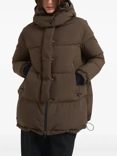 HERNO HOODED QUILTED COAT