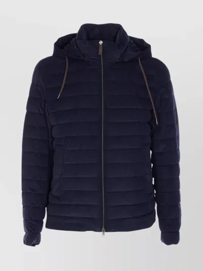 HERNO HOODED QUILTED DOWN JACKET