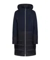 Herno Hooded Longline Quilted Down Jacket In Black