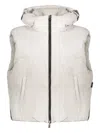 Herno Hooded Quilted Gilet In Neutral