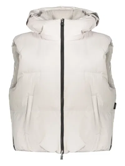 HERNO HOODED QUILTED GILET