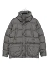 Herno Hooded Quilted Jacket In Gray