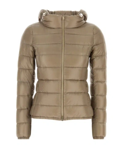 HERNO HOODED QUILTED JACKET