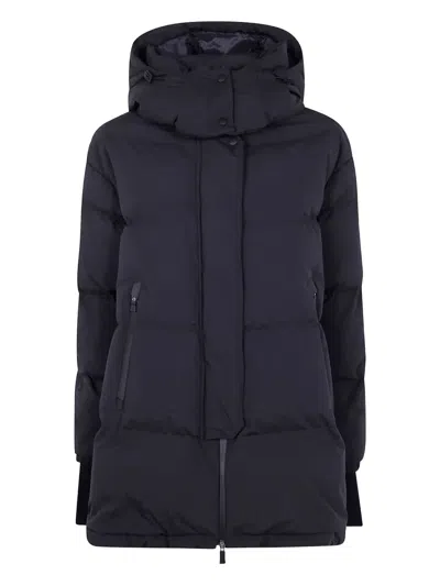 Herno Hooded Quilted Jacket In Black