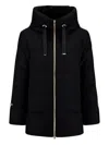 Herno Jacket In Bi-stretch Lurex Wool In Black