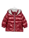 Herno Hooded Quilted Jacket In Red