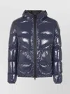 Herno Hooded Quilted Jacket Shiny Finish In Animal Print