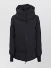 Herno Hooded Quilted Jacket Side Pockets In Blue