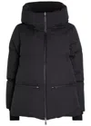 Herno Hooded Quilted Shell Jacket In Black