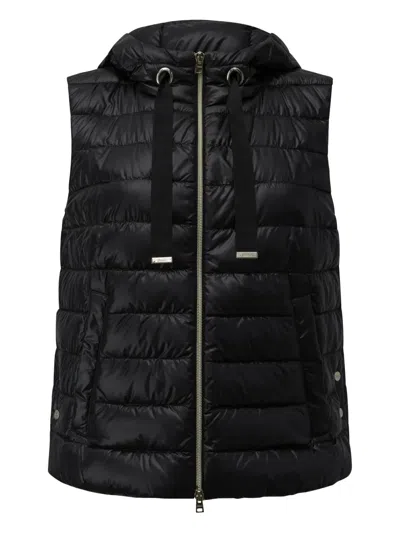 HERNO HOODED QUILTED VEST