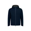 Herno Blue Polyester Shell Jacket In Blue