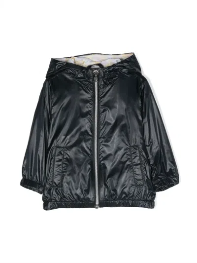 Herno Babies' Hooded Rain Jacket In Blue