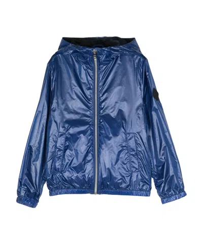 Herno Kids' Hooded Rain Jacket In Blue