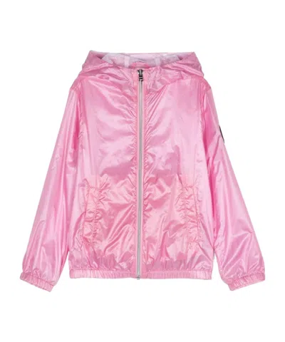 Herno Kids' Hooded Rain Jacket In Pink