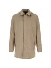 Herno Cappuccino Polyester Jacket In Neutral