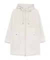 Herno Hooded Raincoat In White