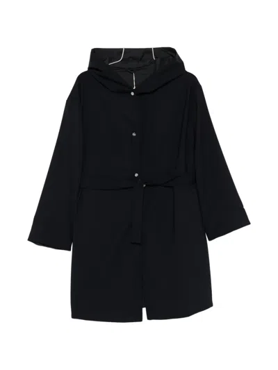 Herno Hooded Reversible Parka In Black