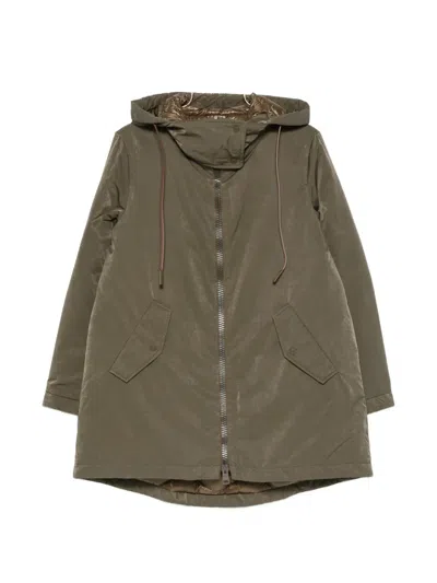 Herno Hooded Ripstop Parka In Green