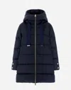 Herno Dark Blue Polyester Down Jacket In New Blue