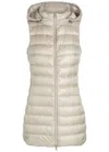 Herno Hooded Shell Gilet In Gray