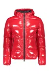 Herno Logo-patch Padded Puffer Jacket In Red