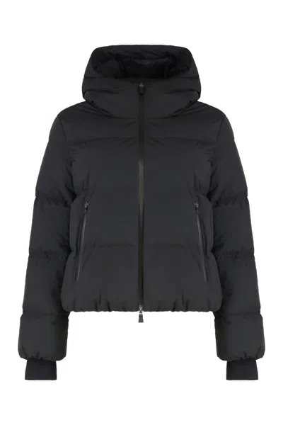 Herno Hooded Short Down Jacket In Black