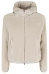 Herno Hooded Cotton Jacket In Neutral