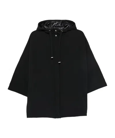 HERNO HOODED SNAP-BUTTON JACKET