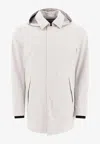 Herno Hooded Solid Coat In White