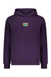 Herno Star-embroidered Hoodie In Purple