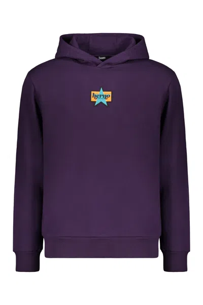 Herno Hooded Sweatshirt In Purple
