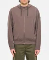 Herno Hooded Sweatshirt With Zip In Beige