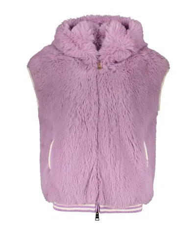 Herno Hooded Textured Gilet In Multi
