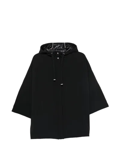 HERNO HOODED THREE-QUARTER SLEEVE JACKET