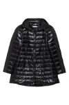 Herno Hooded Ultralight Nylon Down Jacket In Black 9300