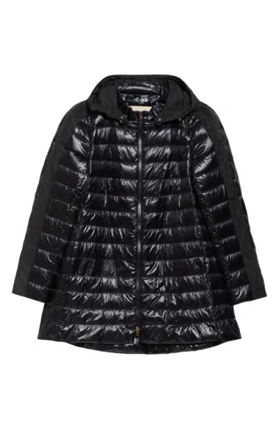 Herno Hooded Ultralight Nylon Down Jacket In Black 9300