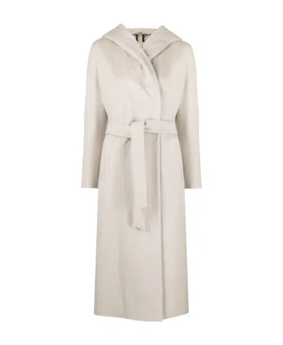 HERNO HOODED VIRGIN-WOOL COAT