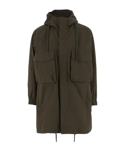 Herno Hooded Windbreaker In Black