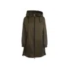 Herno Hooded Parka With Drawstring And Functional Pockets In Gray