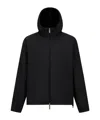 Herno Hooded Zip-front Jacket In Black
